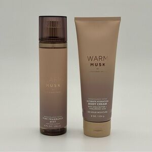 Bath and Body Works Warm Musk Gift Set NWT